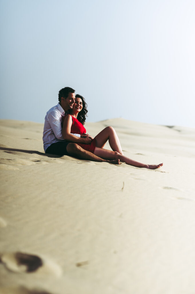 séance avant mariage sur la dune du pilat