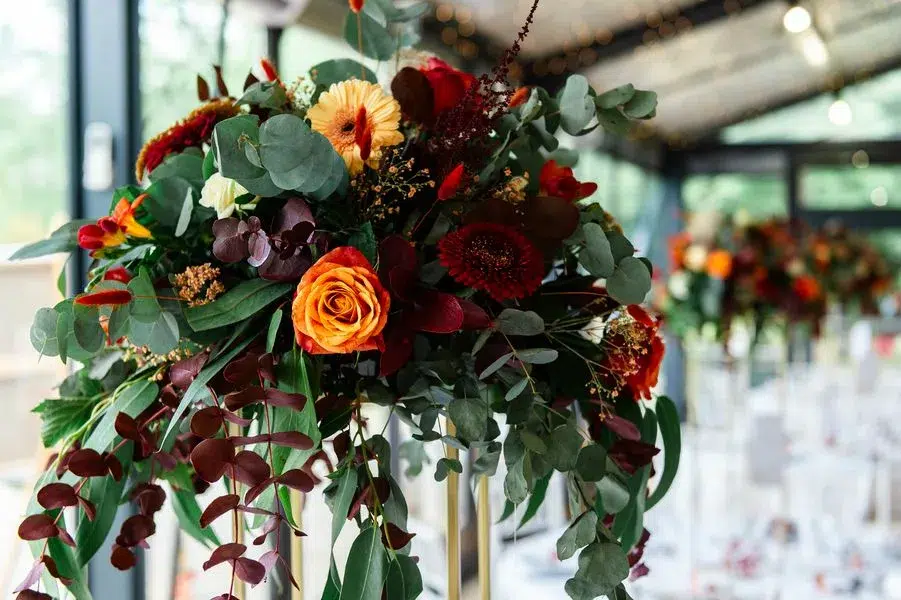 décoration florale, magnifique bouquet de centre de table