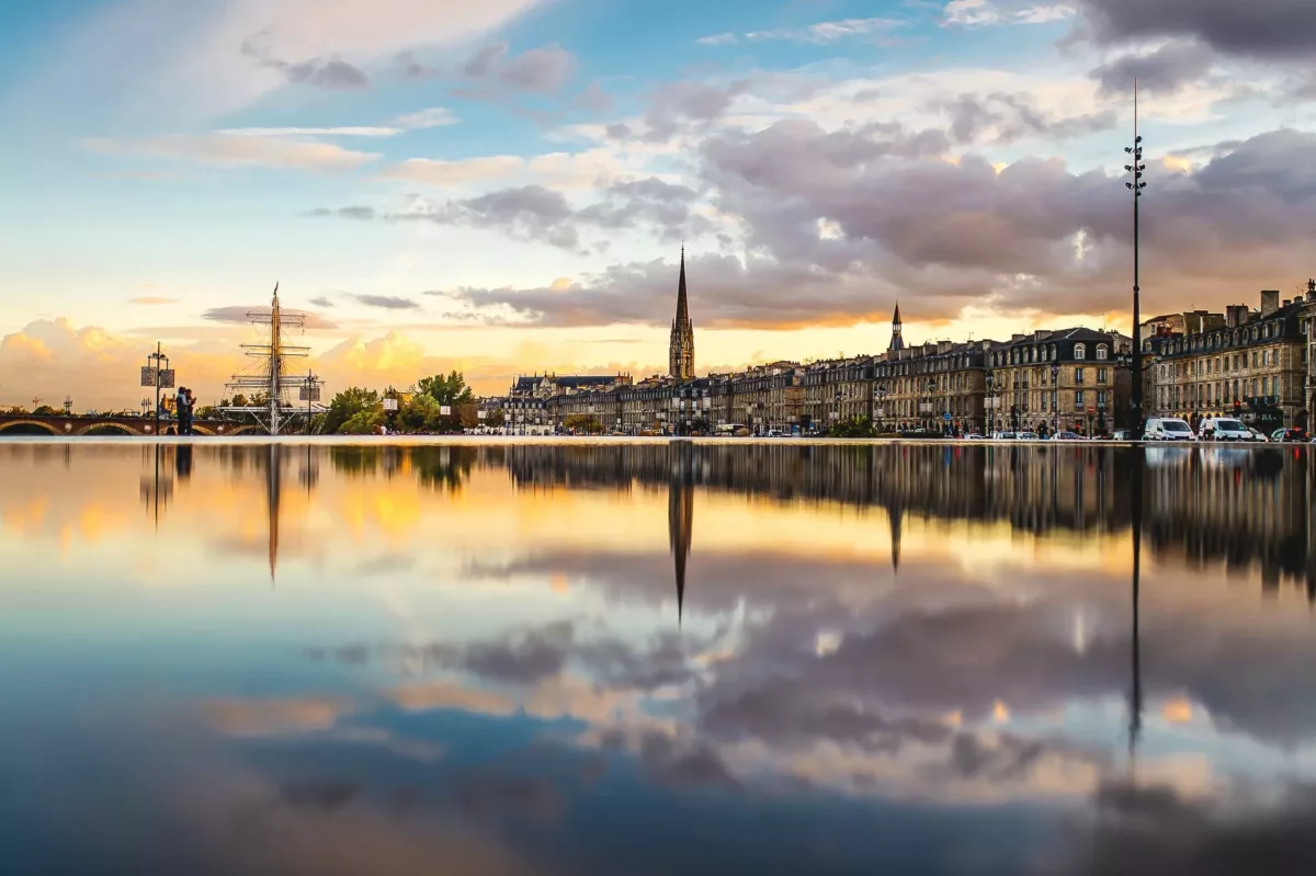 le miroir d'eau à Bordeaux